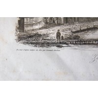 Pałac w Zalesiu (Zalesie en Lithuanie), wg. rysunku Leonarda Chodźko, ryte przez Rouargue, odbite w drukarni Leclere. Staloryt.1822 r.